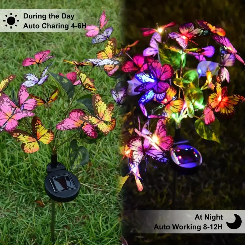 Solar LED Butterfly Garden Lig - Outdoor Lighting Effects 评论和价格