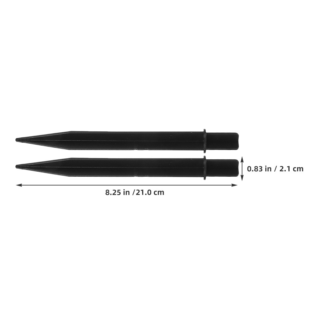 15Pcs Black Ground Stakes for  - Outdoor Lighting Black 评论和价格
