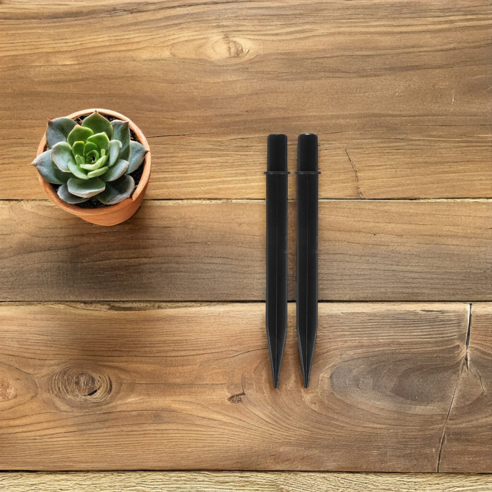 15Pcs Black Ground Stakes for  - Outdoor Lighting Black 评论和价格