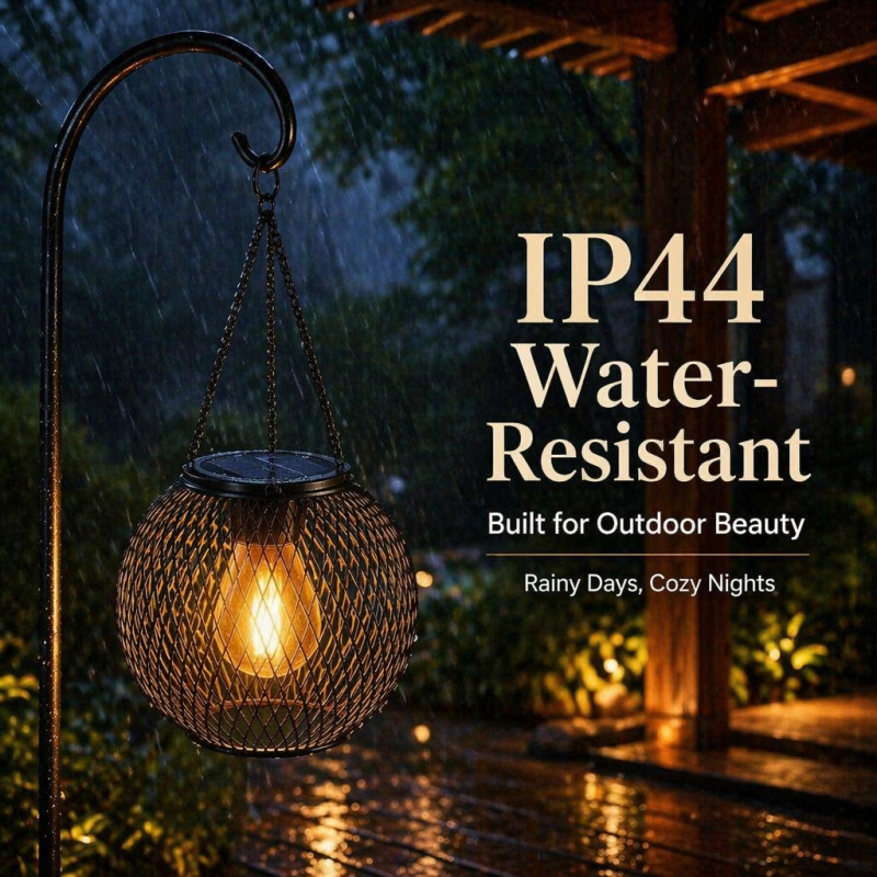Solar Powered LED Hanging Floo - Outdoor Lighting And Landscape 评论和价格