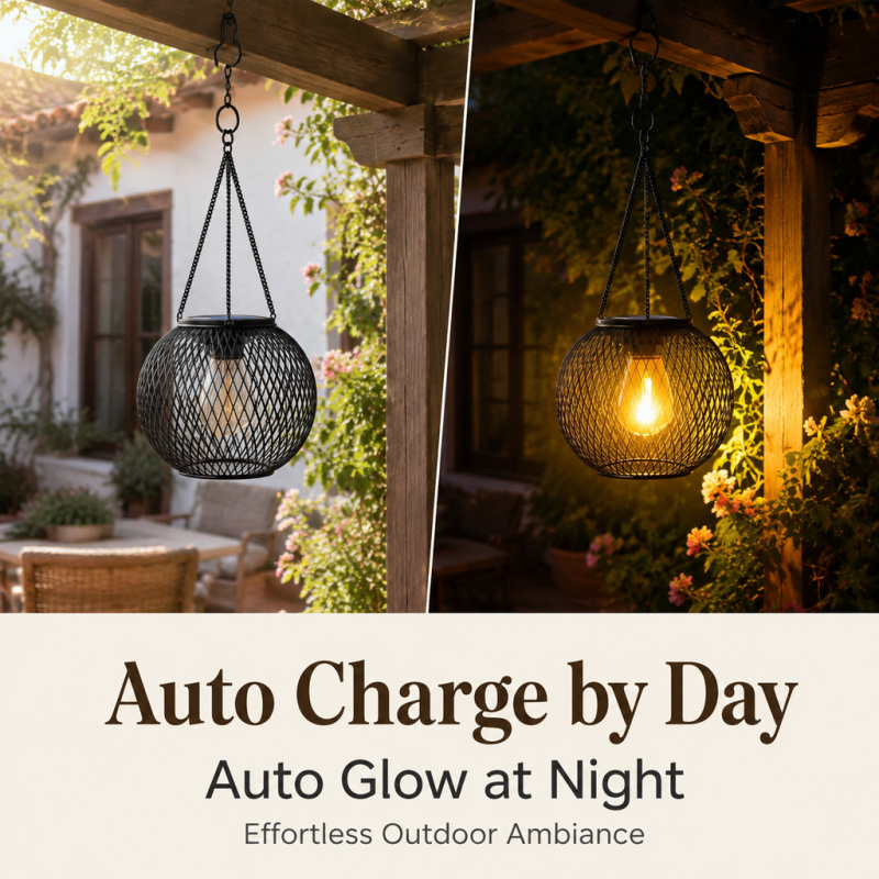 Solar Powered LED Hanging Floo - Outdoor Lighting And Landscape 评论和价格