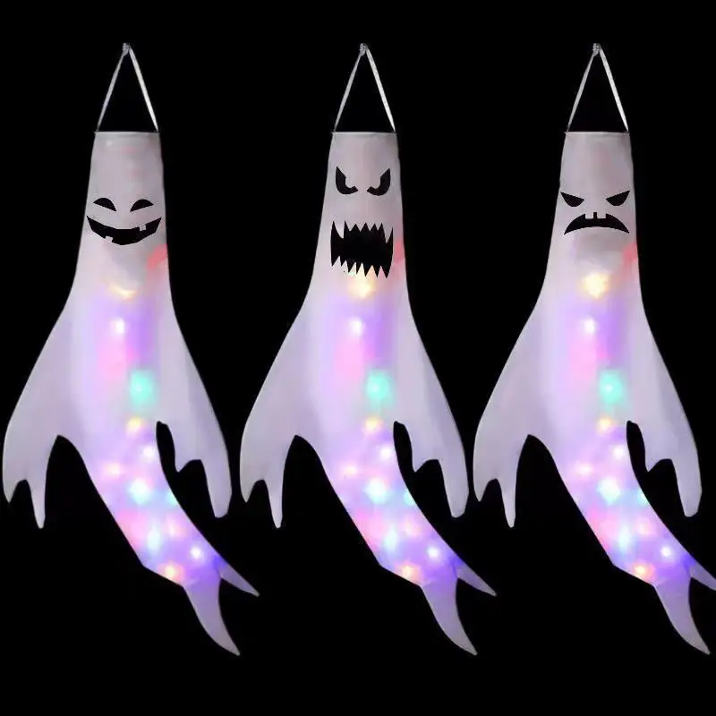 Halloween LED Ghost Windsock H - Outdoor Lighting Effects 评论和价格