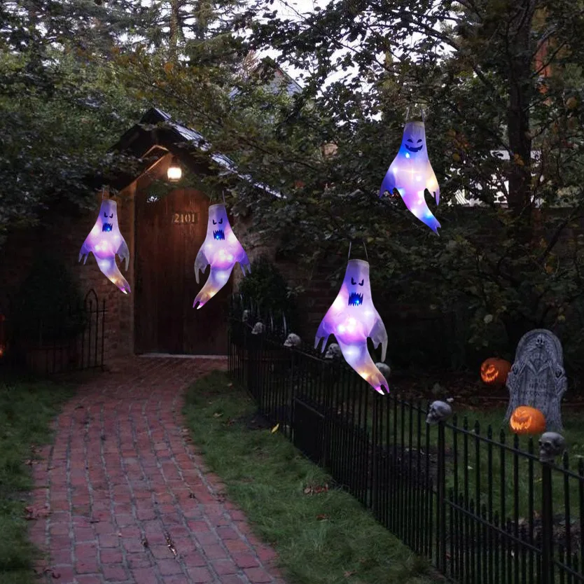 Halloween LED Ghost Windsock H - Outdoor Lighting Effects 评论和价格