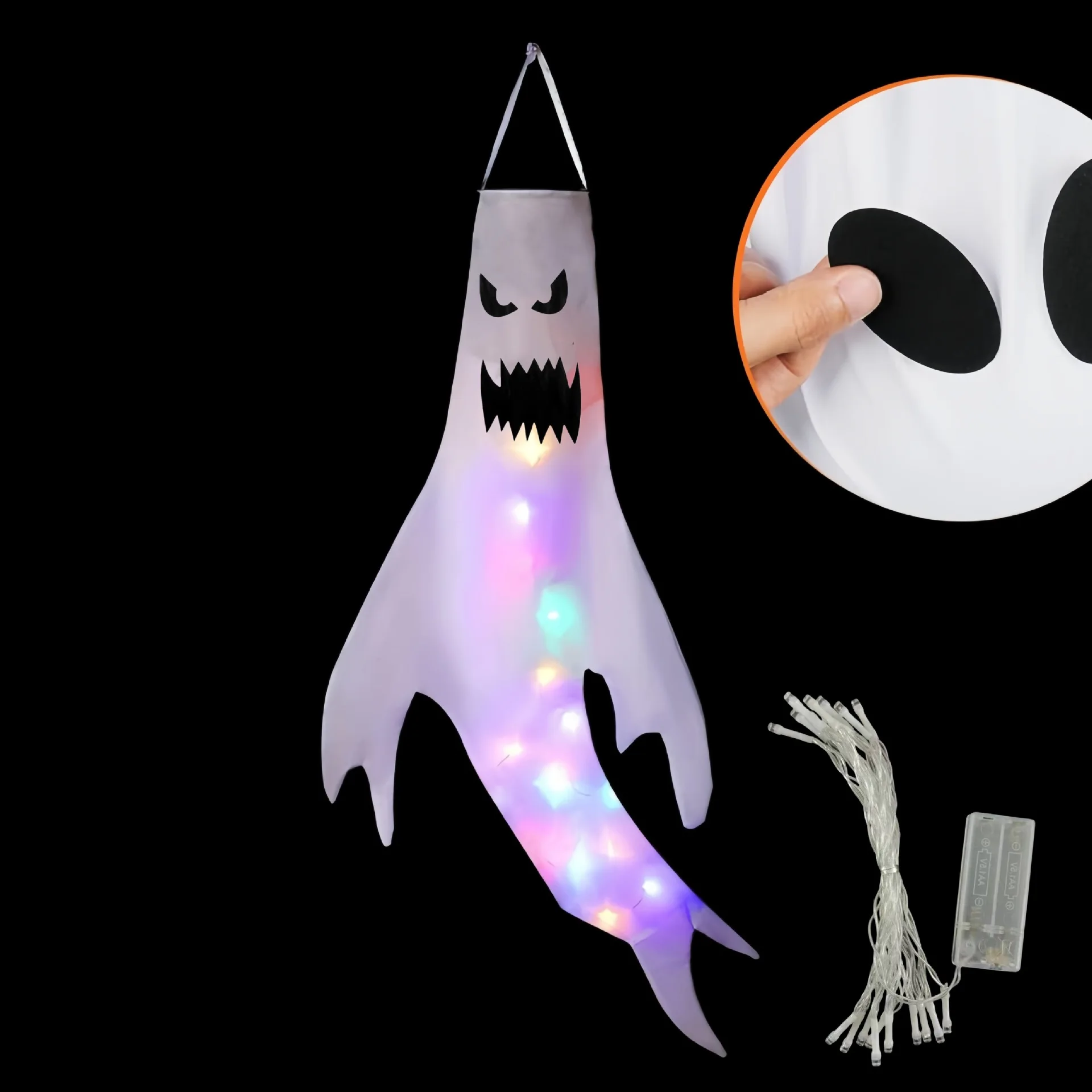 Halloween LED Ghost Windsock H - Outdoor Lighting Effects 评论和价格