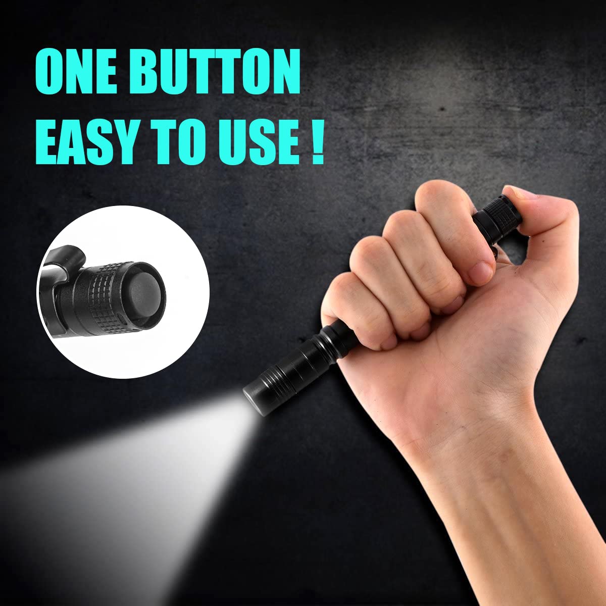 Portable Mini LED Pen Flashlig - Outdoor Lighting Black 评论和价格