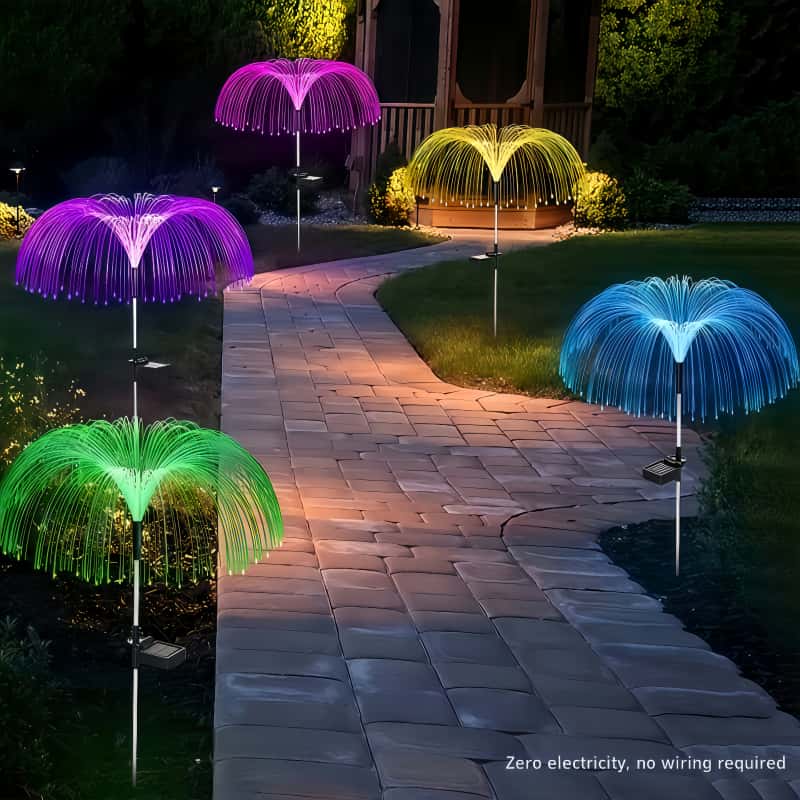 5 Pcs Solar Jellyfish LED Ligh - Outdoor Lighting Pathway 评论和价格