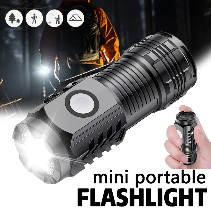 Mini 3LED Flashlight With Pen  - Outdoor Lighting Black 评论和价格