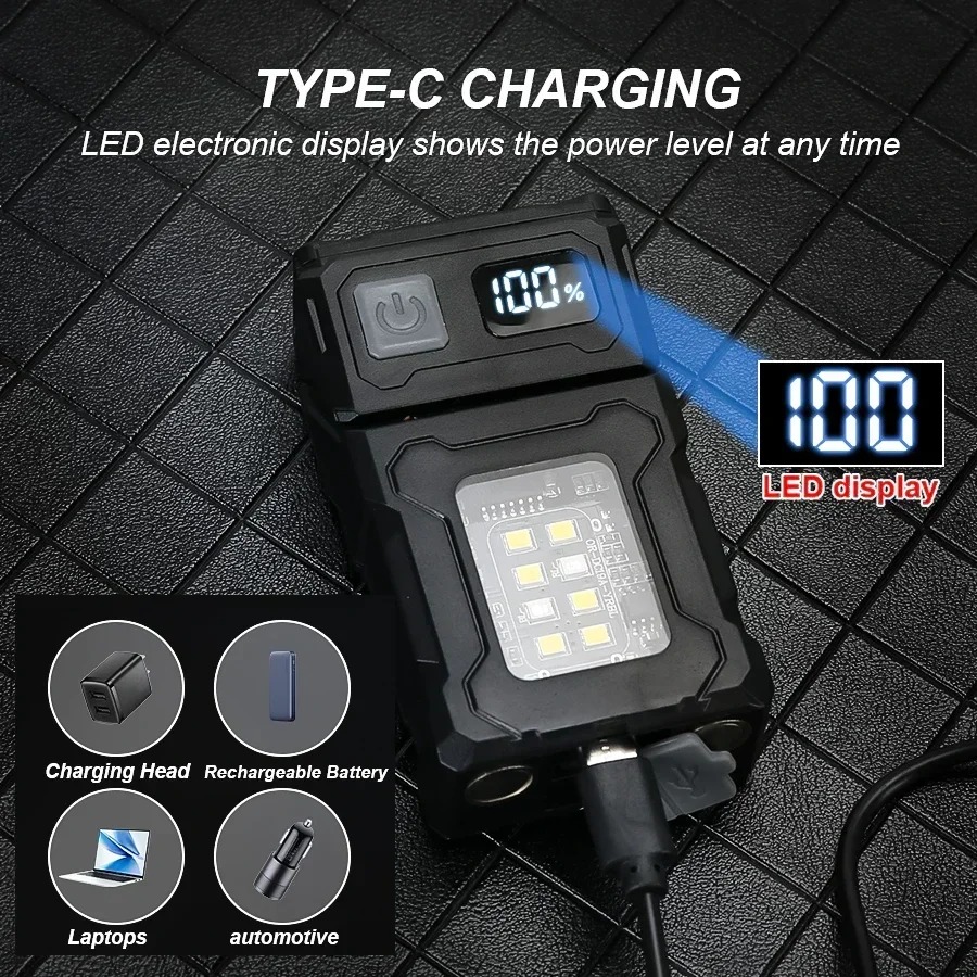 Mini USB Recharge LED Flashlig - Outdoor Lighting Black 评论和价格