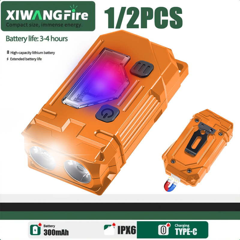 Mini Keychain EDC Flashlight R - Outdoor Lighting Black 评论和价格