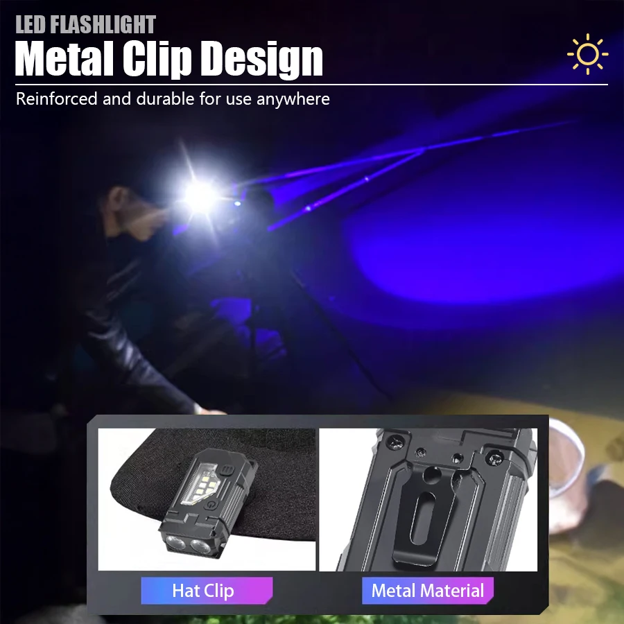 Mini Keychain EDC Flashlight - - Outdoor Lighting Black 评论和价格