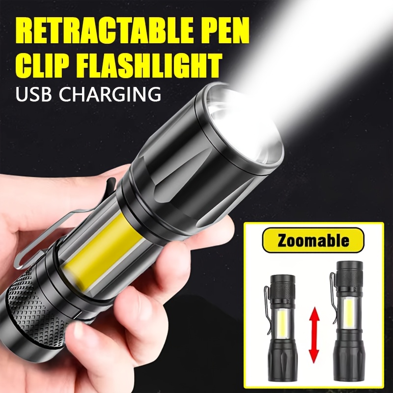 Mini LED Flashlight COB Floodl - Outdoor Lighting Black 评论和价格