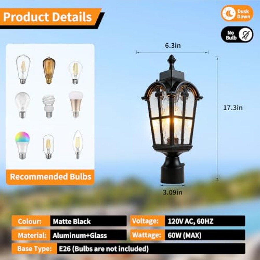 Sensor Outdoor Post Lights Wat - Outdoor Lighting Waterproof 评论和价格