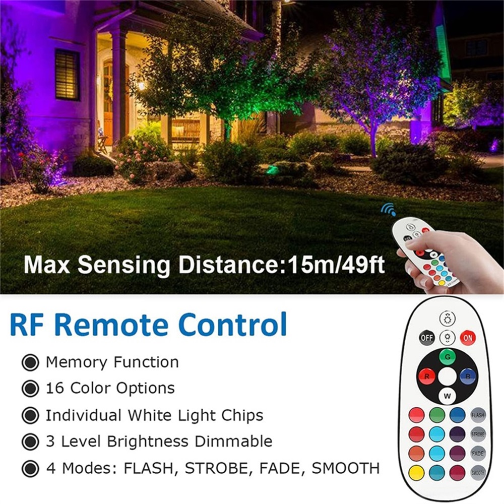 RGBW Landscape Lighting 10W wi - Outdoor Lighting And Landscape 评论和价格