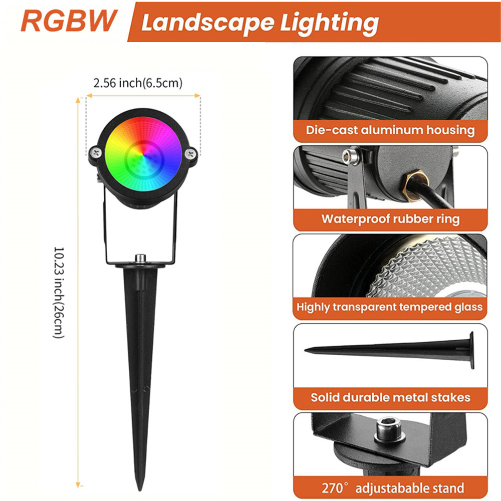 RGBW Landscape Lighting 10W wi - Outdoor Lighting And Landscape 评论和价格