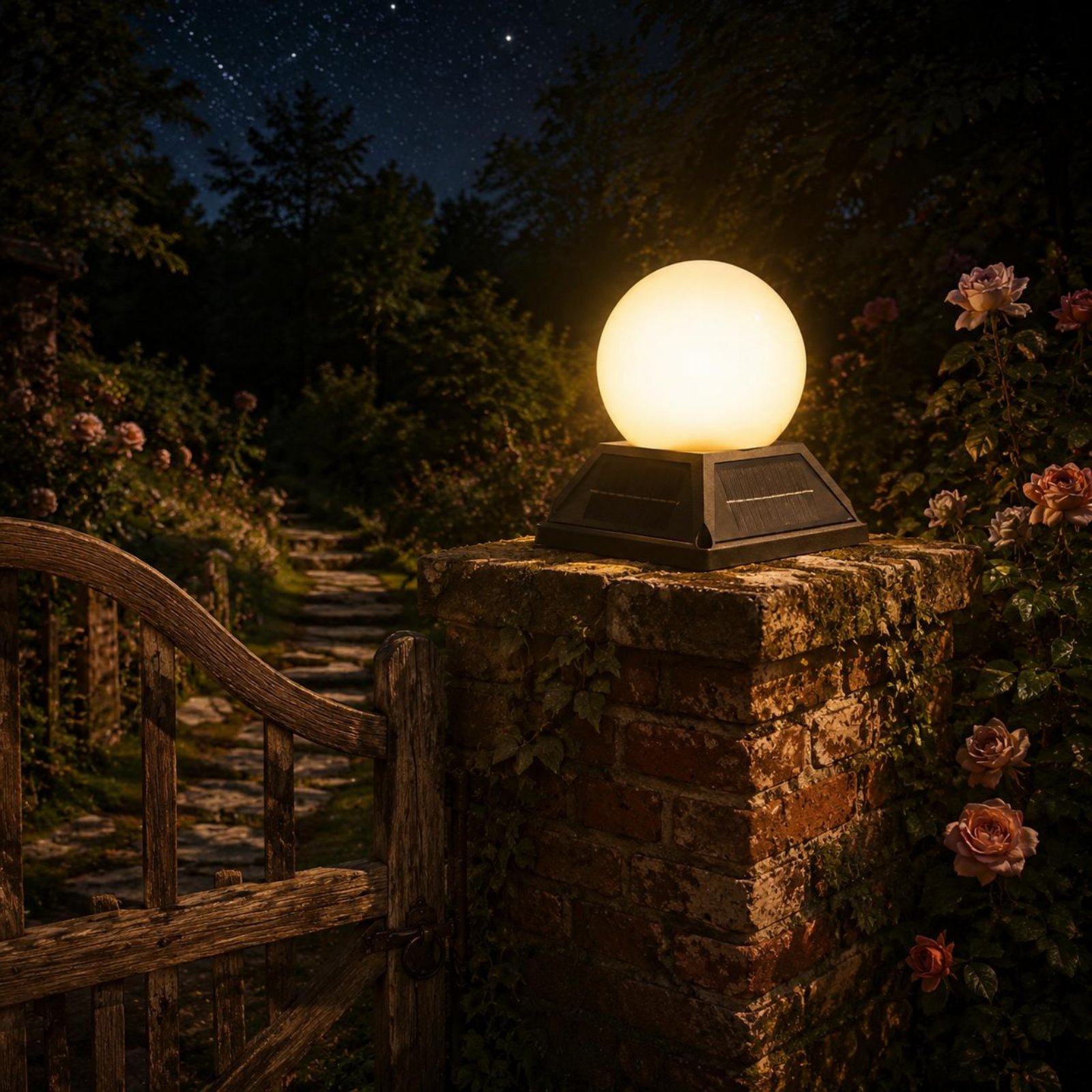 Solar Post Cap Light Wireless  - Outdoor Lighting Ip65 评论和价格