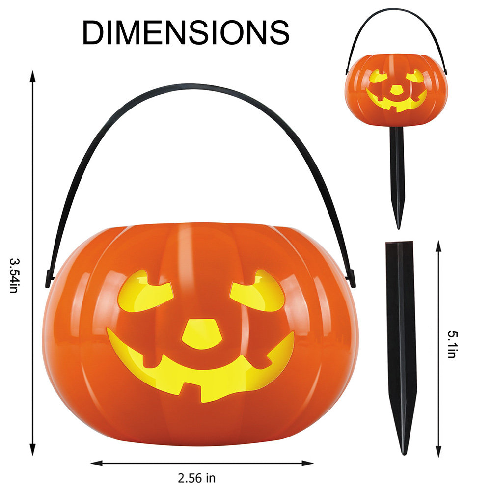 Halloween Pumpkin Solar Garden - Outdoor Lighting Pathway 评论和价格