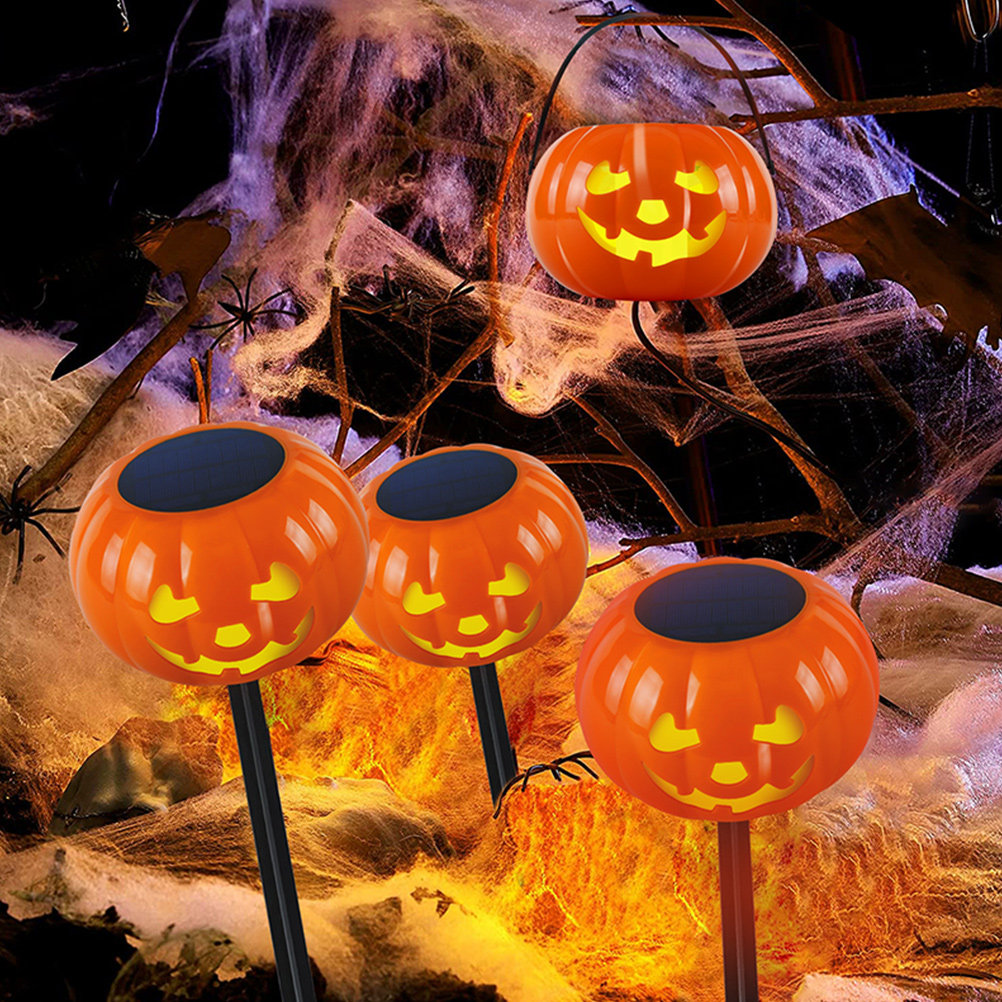 Halloween Pumpkin Solar Garden - Outdoor Lighting Pathway 评论和价格