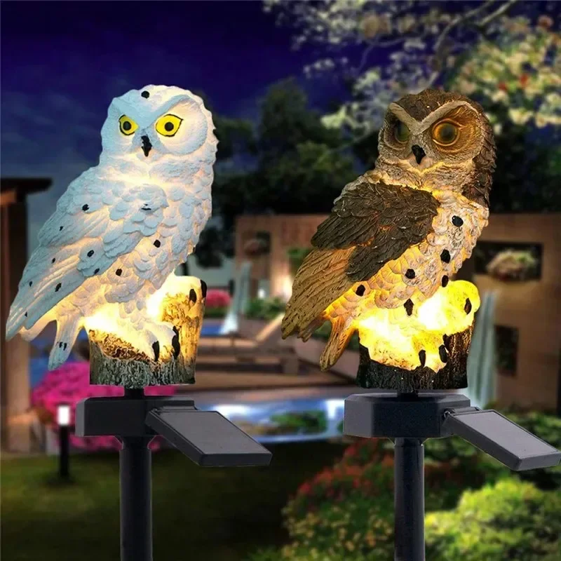 Solar Owl Statue Garden Light  - Outdoor Lighting And Landscape 评论和价格