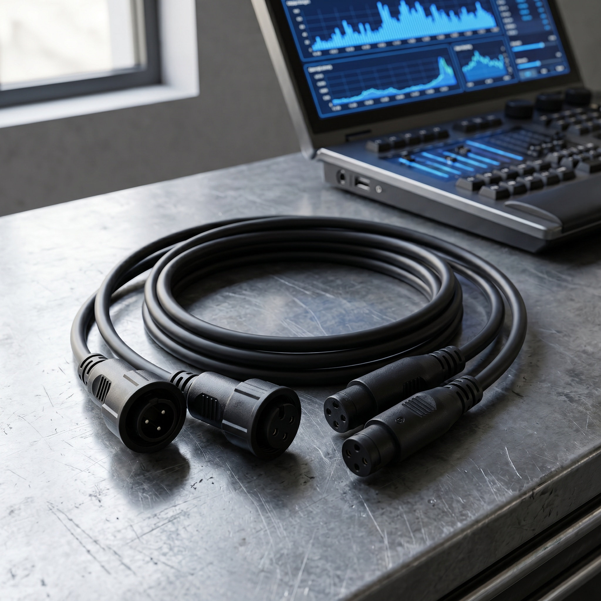 2Pcs Dmx Cable Waterproof Stag - Outdoor Lighting Waterproof 评论和价格