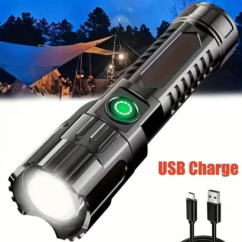 New High-power Led Flashlight  - Outdoor Lighting Black 评论和价格