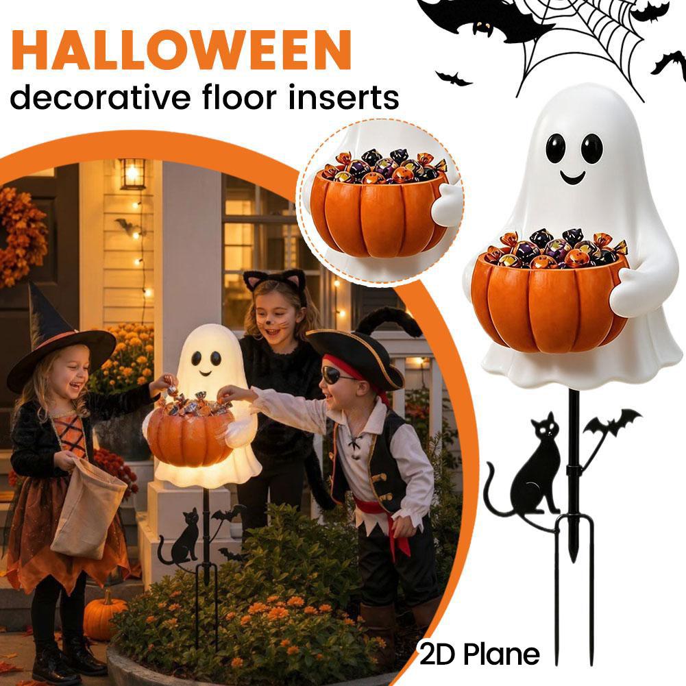 2D Halloween Ghost Pumpkin Can - Outdoor Lighting Pathway 评论和价格